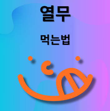 열무 먹는법
