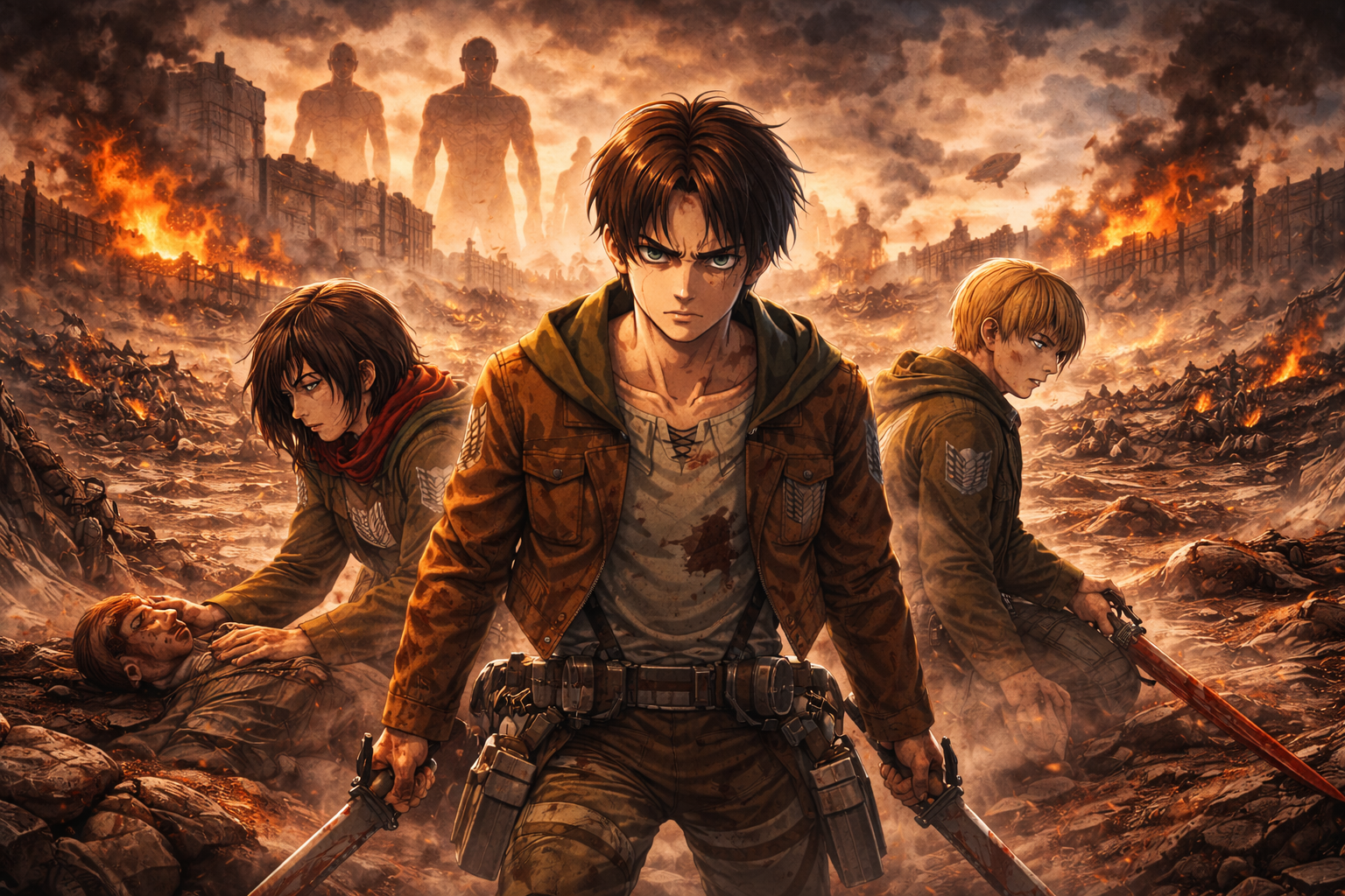 진격의 거인이 전쟁을 바라보는 시선