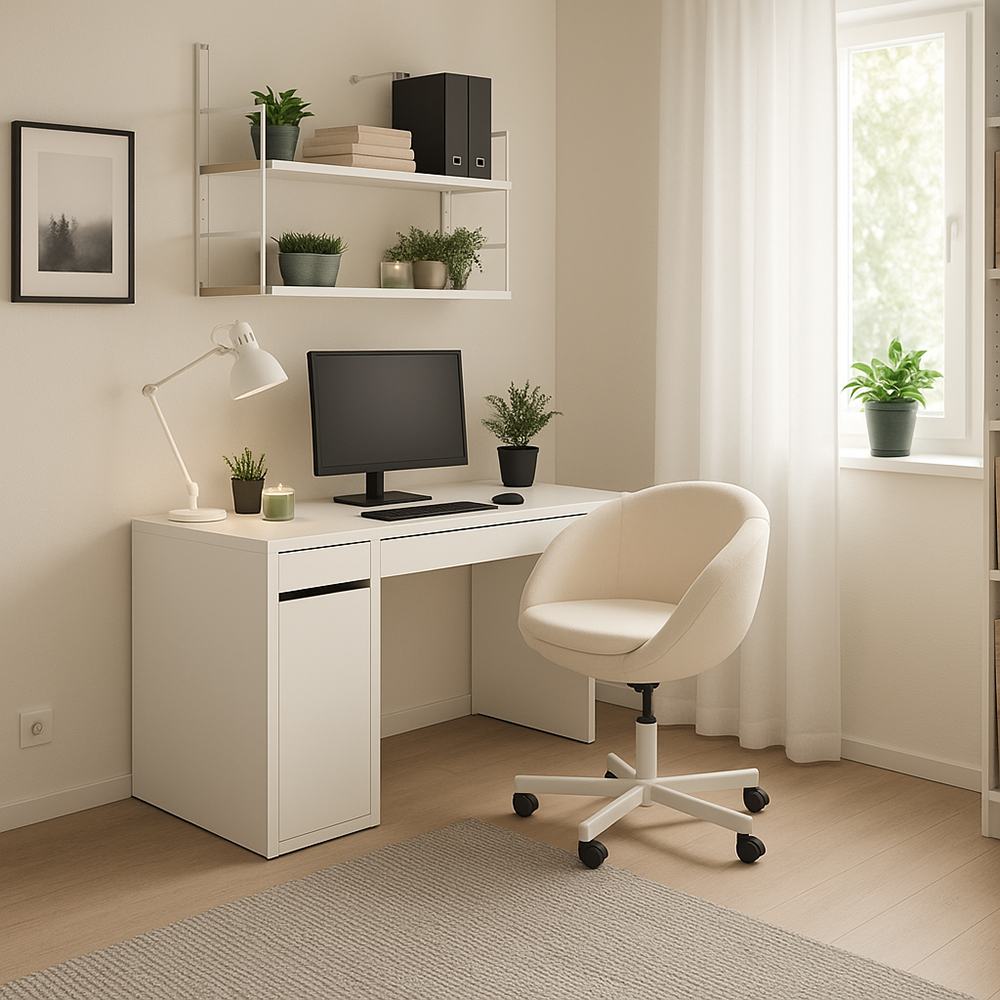 홈오피스의 작업 공간 효율템 인테리어 이미지