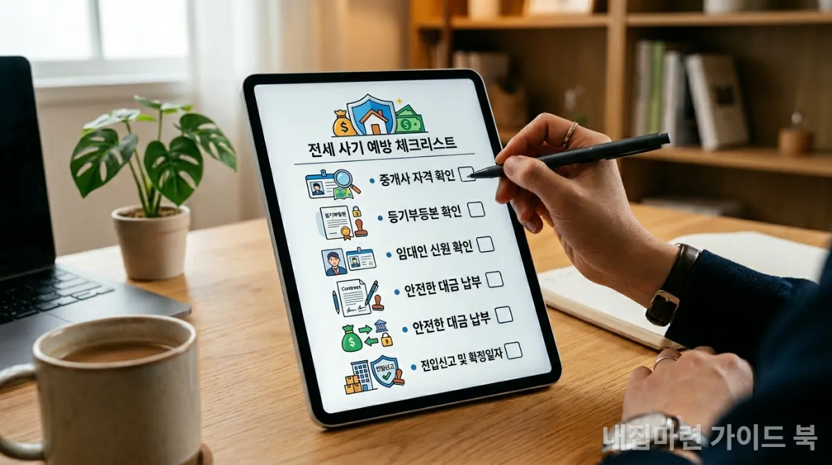 전세사기 예방 체크리스트가 담긴 인포그래픽