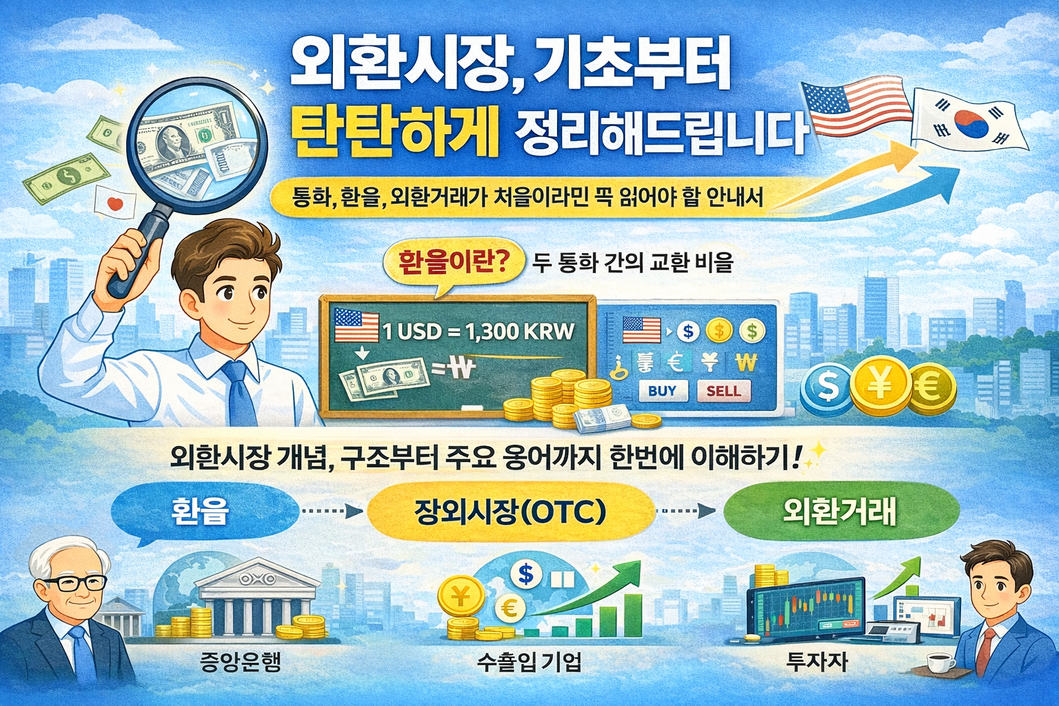 외환시장, 기초부터 탄탄하게 정리해드립니다