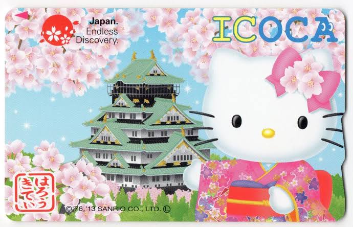 교토 헬로키티 이코카 카드 이미지 카드 잔액 앱에 등록하기