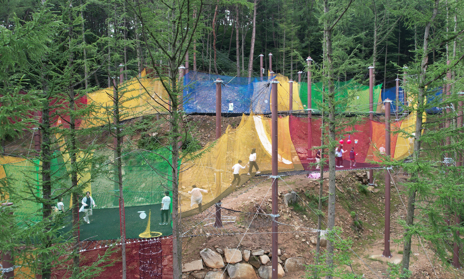 자굴산 자연휴양림 네트모험 정보 안내