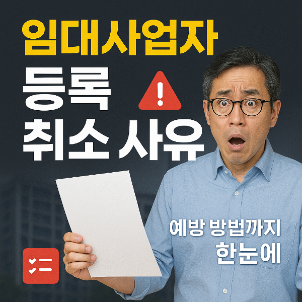 임대사업자 등록 취소 사유 썸네일 이미지입니다.