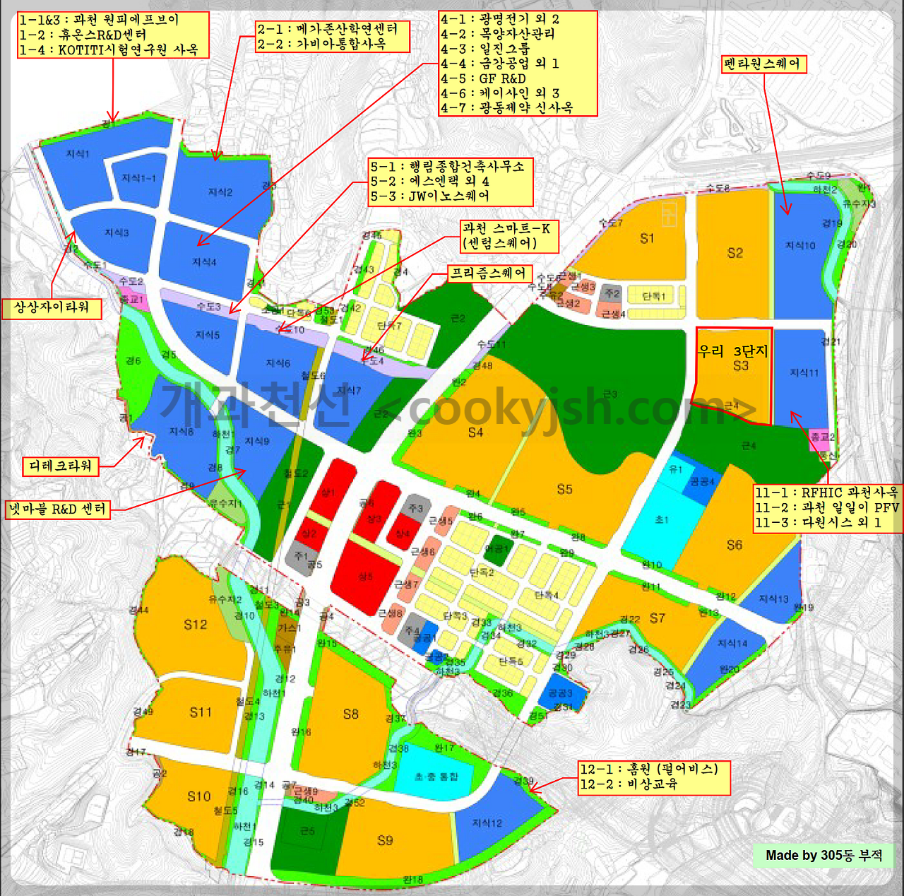 과천 지식정보타운 입주기업. 지식산업부지에는 어떤 회사가 들어오나, 휴스온, 가비아, 상상자이, KOTITI, 넷마블, 광동제약, 스마트케이, 프리즘스퀘어, 디테크타워, 펜타시티, 비상교육, 펄어비스