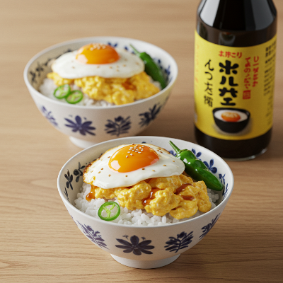 일본식 간장 버터 계란밥