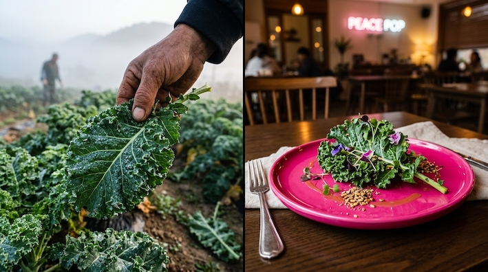 farm to table: kale