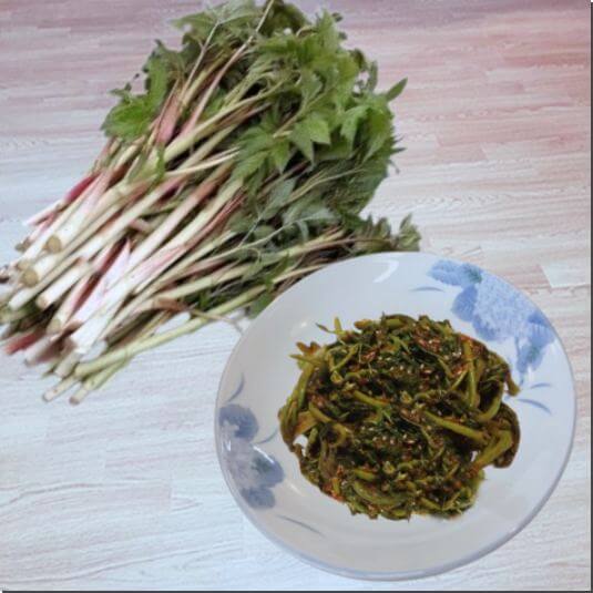 눈개승마 먹는 법, 눈개승마 나물 무침