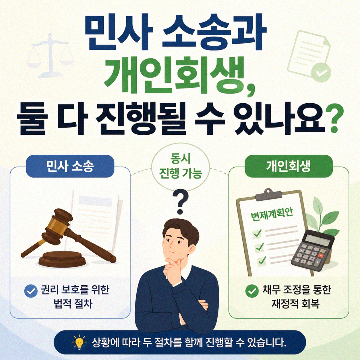 민사 소송 중 개인회생, 추가 신청 가능한가요?