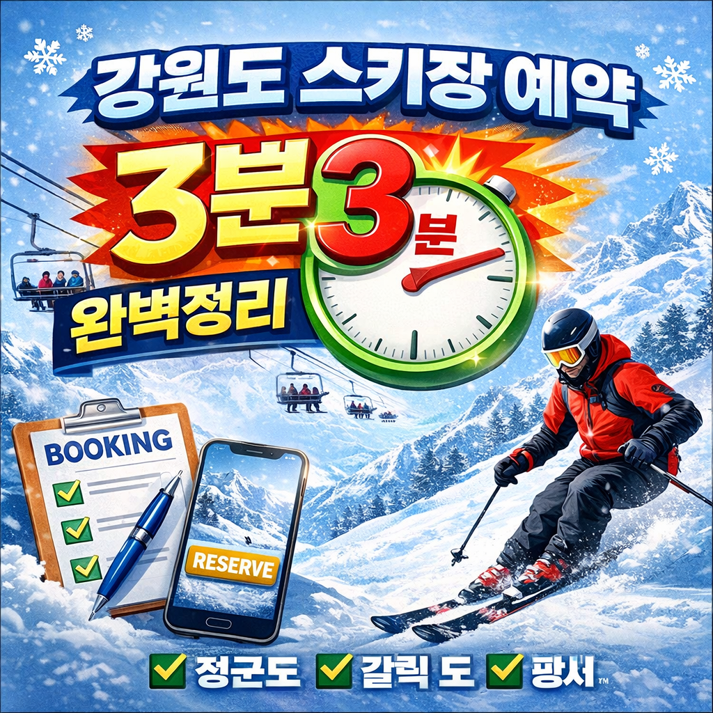 하이원 스키장 예약하러 가기