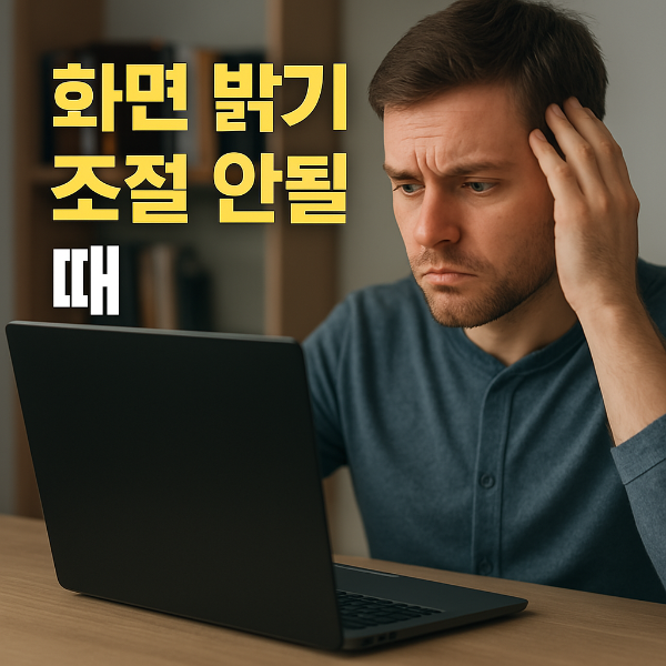 화면 밝기 조절 썸네일 이미지입니다.