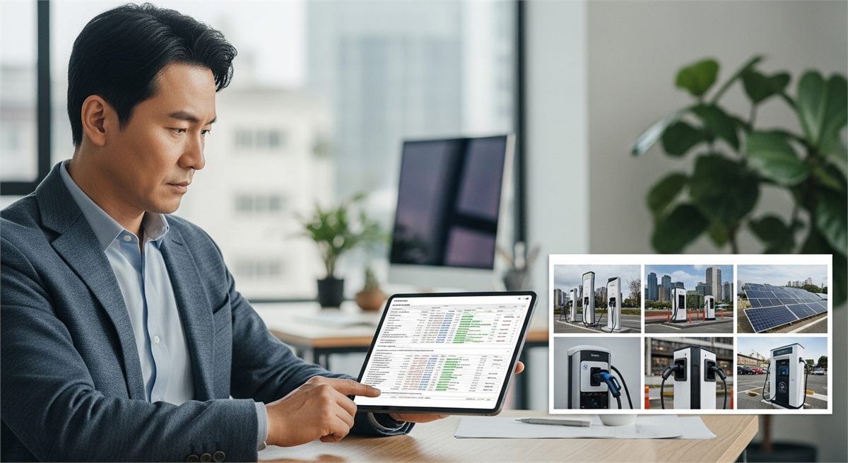 기업 가치와 사업 내용을 비교하는 투자자 모습