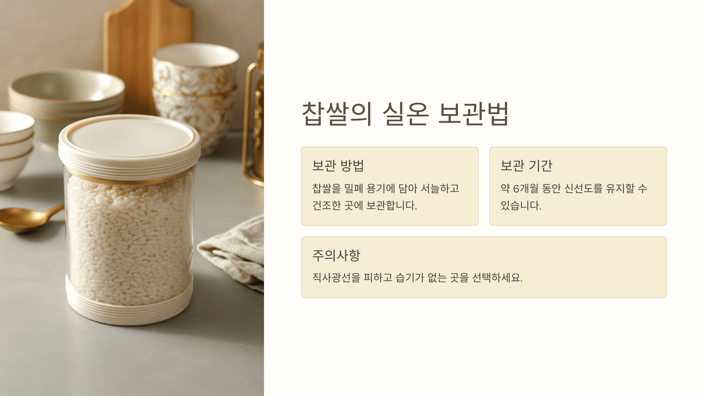 찹쌀 사진입니다.