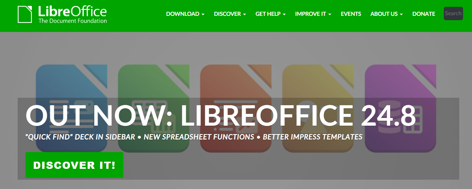 LibreOffice 바로가기 연결 이미지