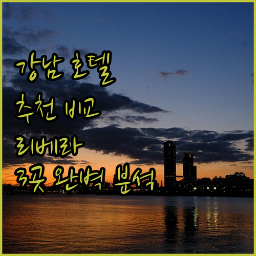 서울 강남 호텔 추천 리베라, 엔트라..