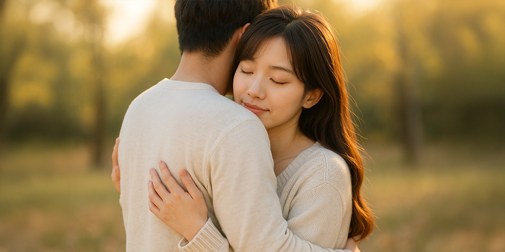 꿈에서 사랑하는 사람과 포옹하는 사람들