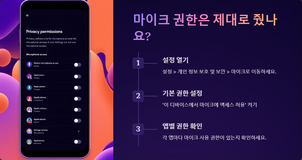 윈도우11에서 마이크가 작동하지 않을 때 해결법