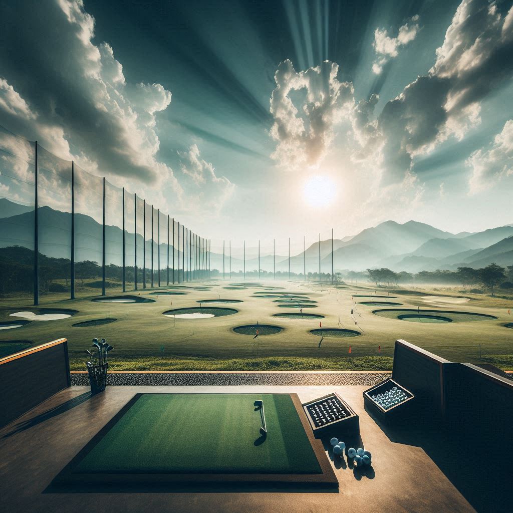 실외골프연습장 배경