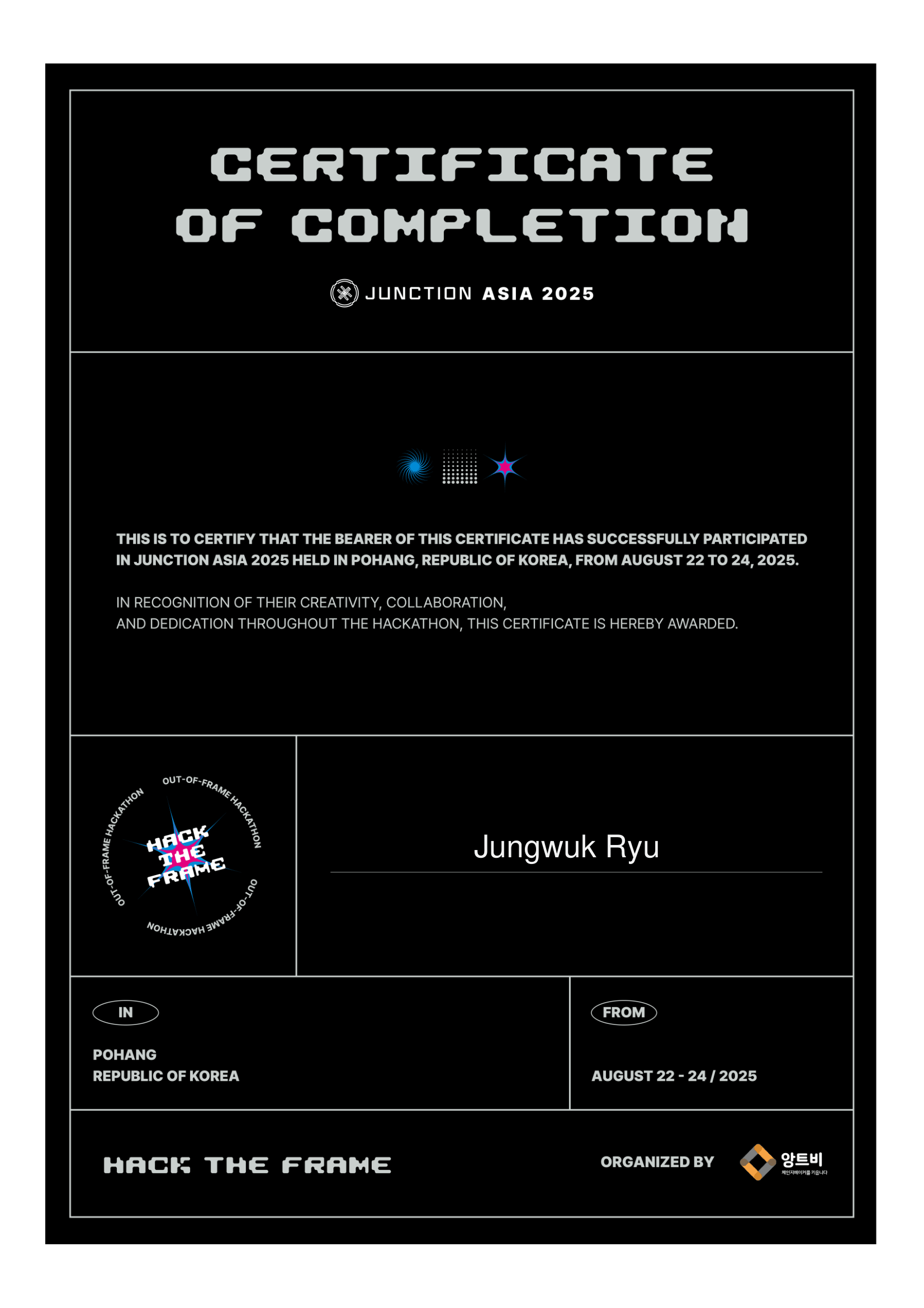 Junction Asia certification