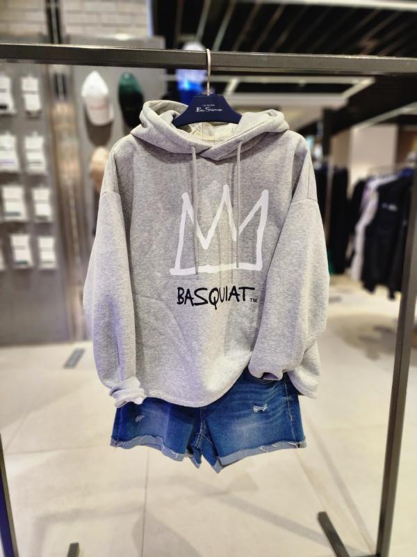 클라이드앤 여성용 바스키아 왕관 후드 티셔츠 FMDTS992F