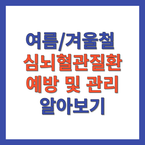 여름철-겨울철-심뇌혈관질환-예방-관리수칙
