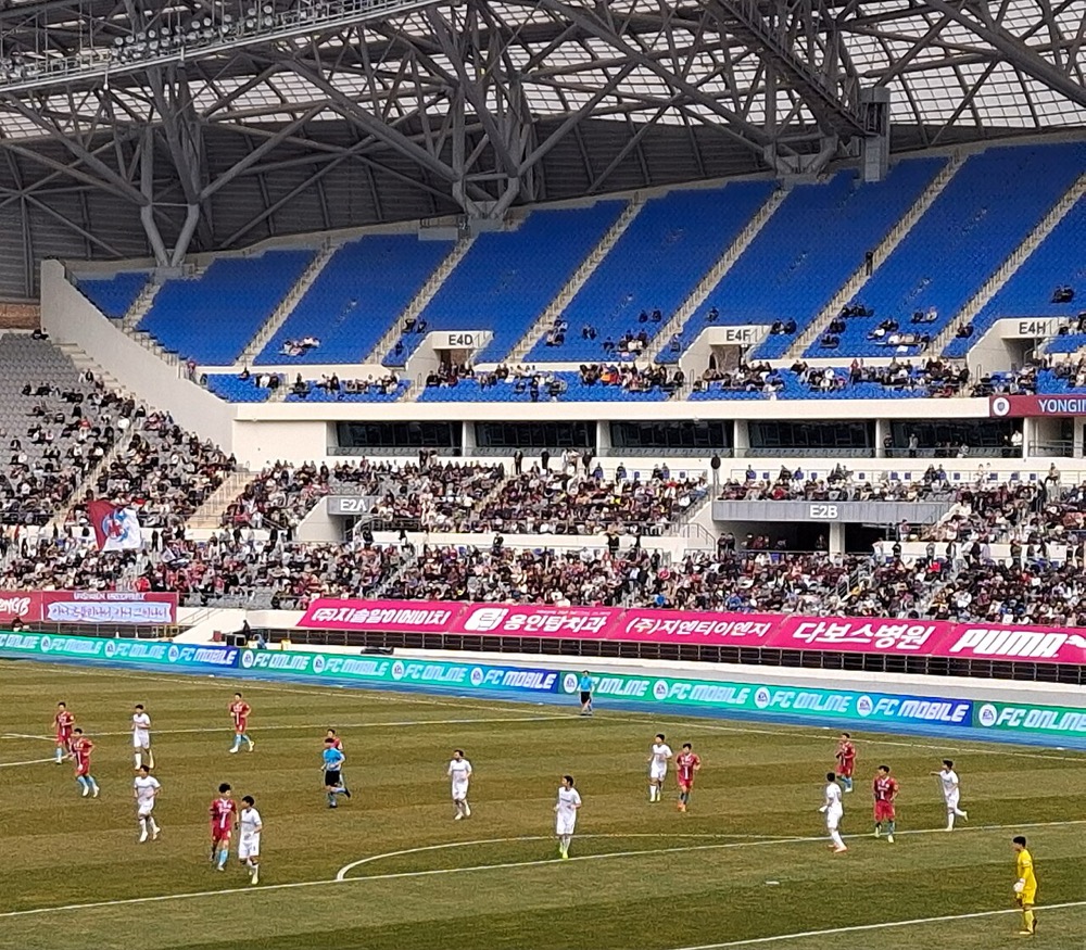 2026년 3월 1일 용인미르스타디움에서 열린 용인FC와 천안시티FC의 경기