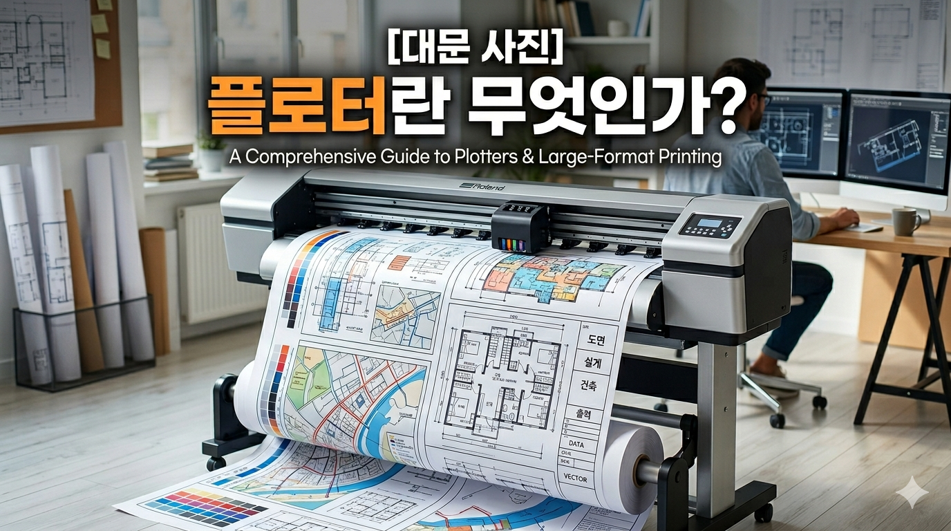 [심층 분석] 플로터란 무엇인가? 도면용 vs 이미지용 완벽 비교 가이드