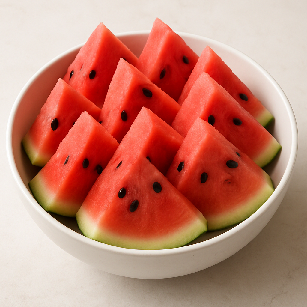 수박을 먹는 여러가지 방법들