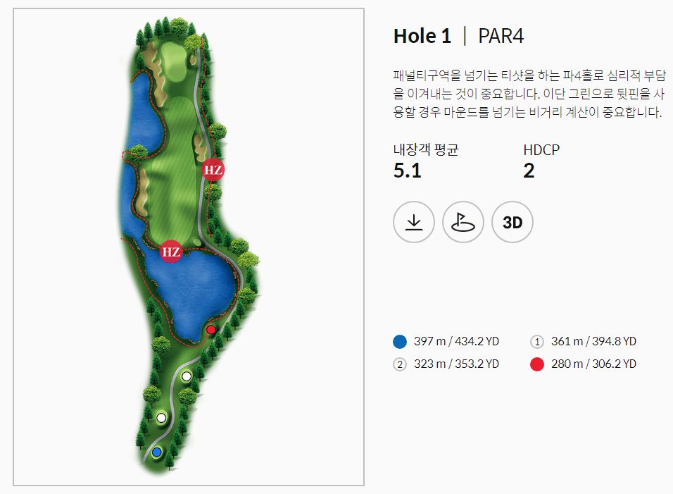 골프존카운티 안성H 레이크코스 1