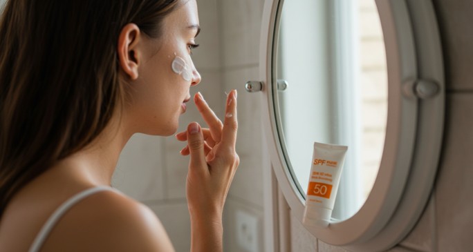 올바른 자차 바르기