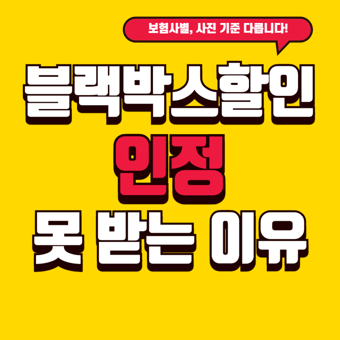 블랙박스 할인 인정 보험사 비교 │ 2025년 기준 정리