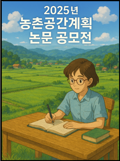 2025년 농촌공간계획 논문 공모전 홍보 포스터