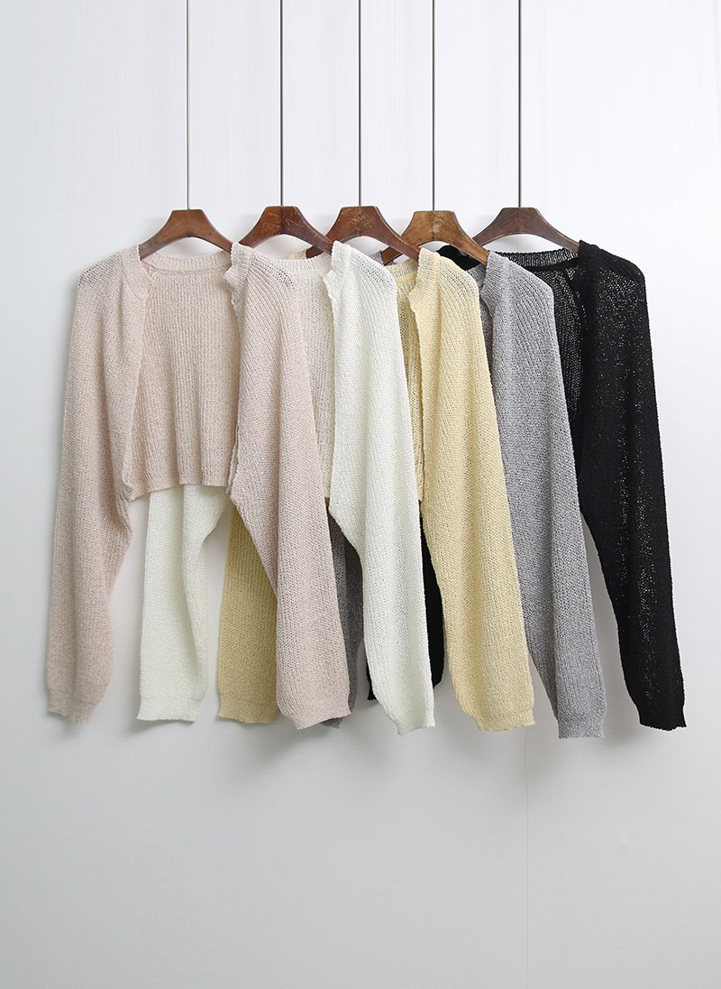 썸머 니트 볼레로 가디건