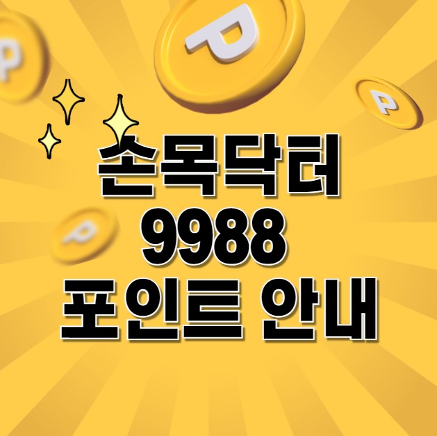손목닥터9988 포인트안내