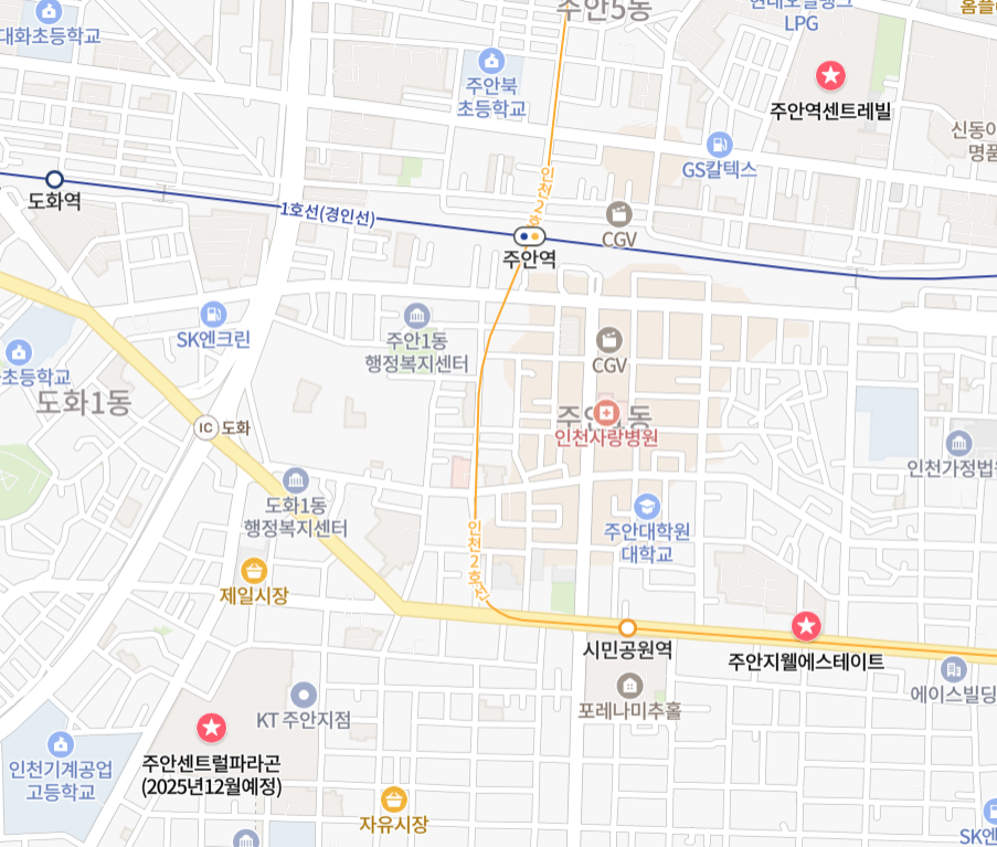 주안동 부동산 위치