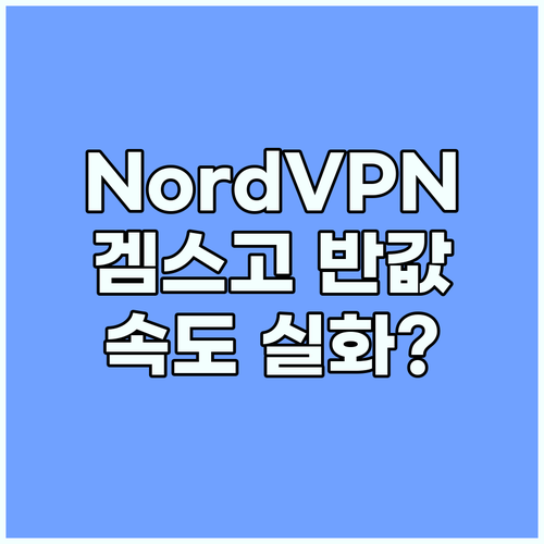 NordVPN 가격 부담 낮추는 겜스..
