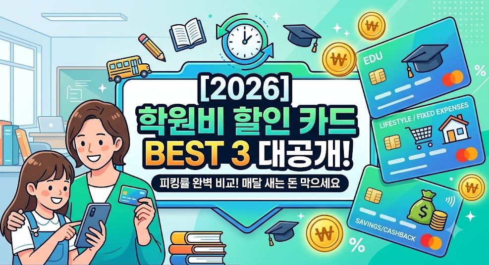 학원비 할인 카드 썸네일 사진