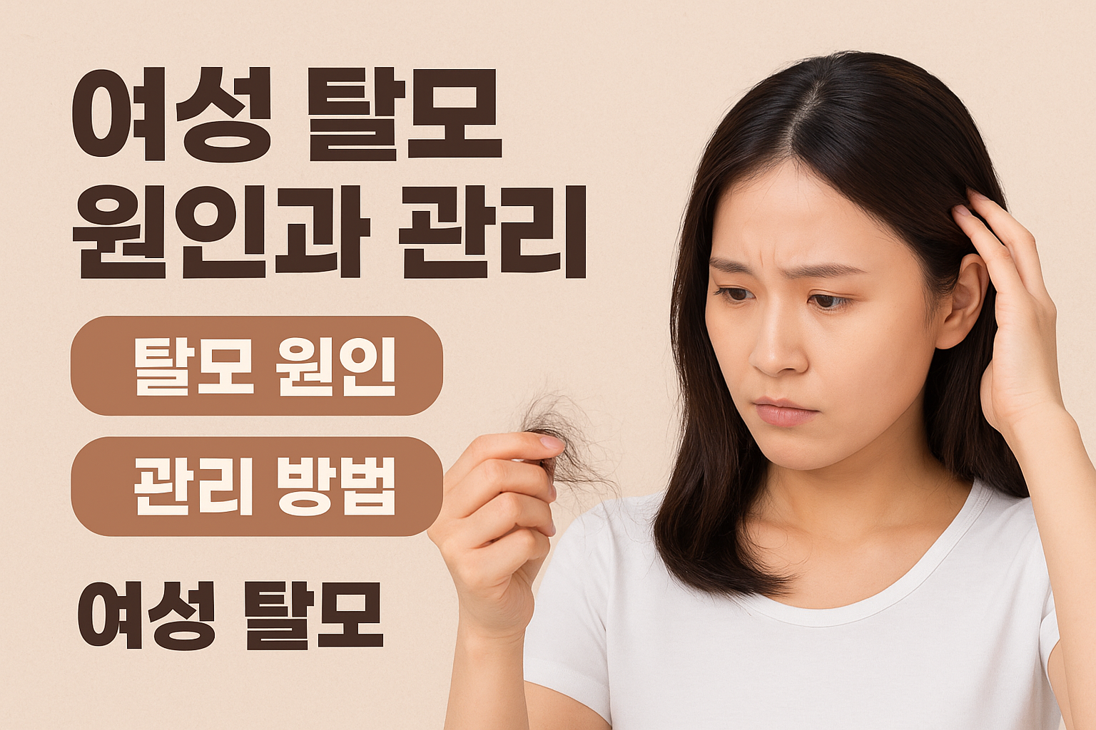 여성 탈모 원인과 관리 방법