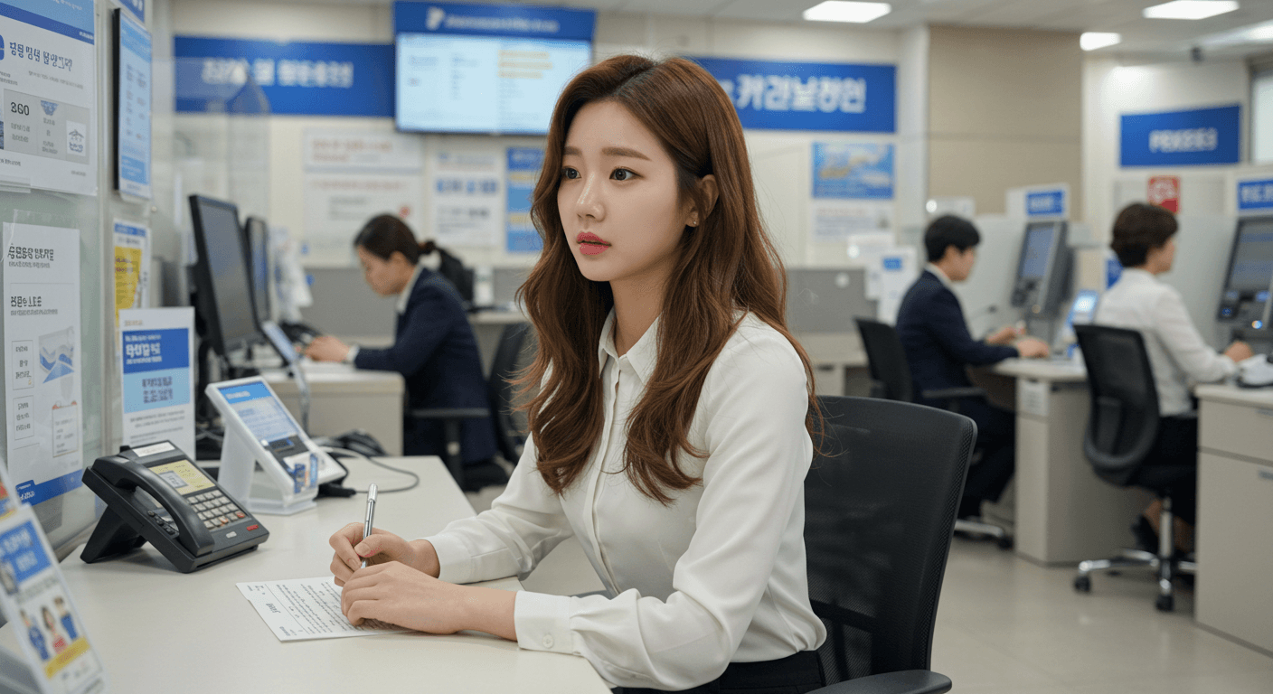 금융상품 신청 서류 작성