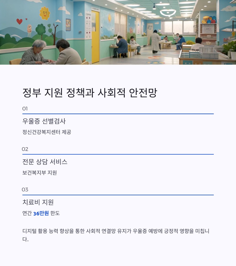 정부의 우울증 선별검사&middot;상담&middot;치료비 지원 정책 안내