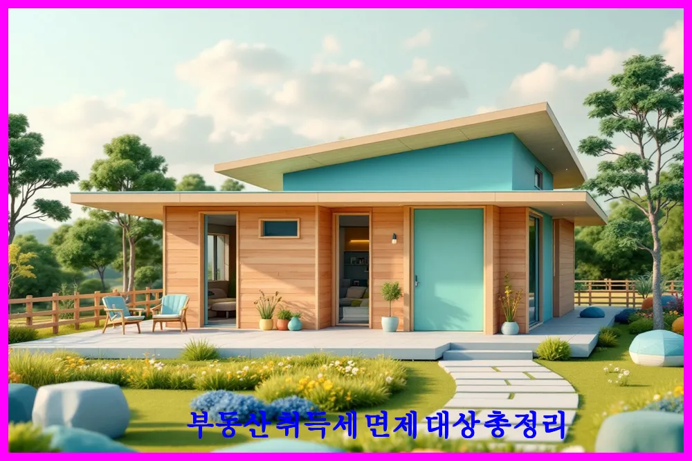 부동산 취득세 면제 대상 총정리