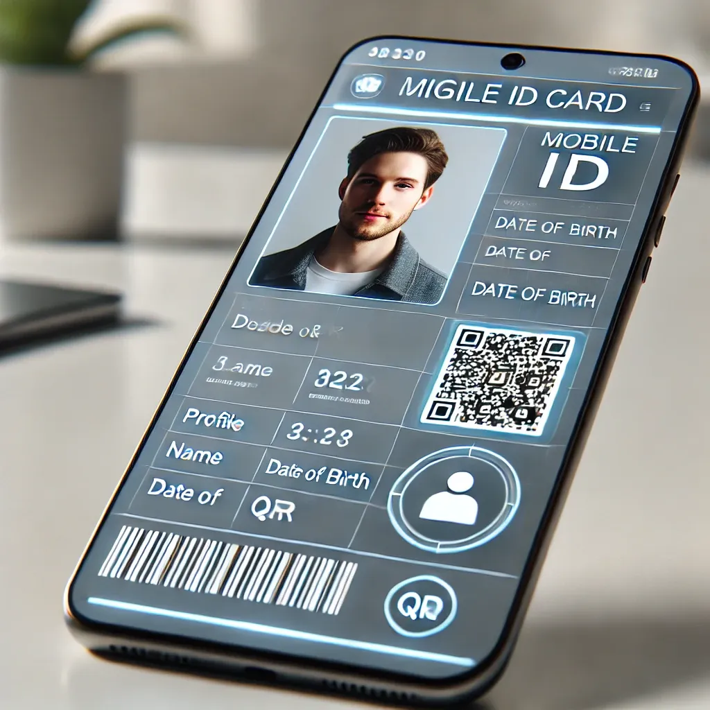 스마트폰-화면-모바일-주민등록증-프로필-QR코드