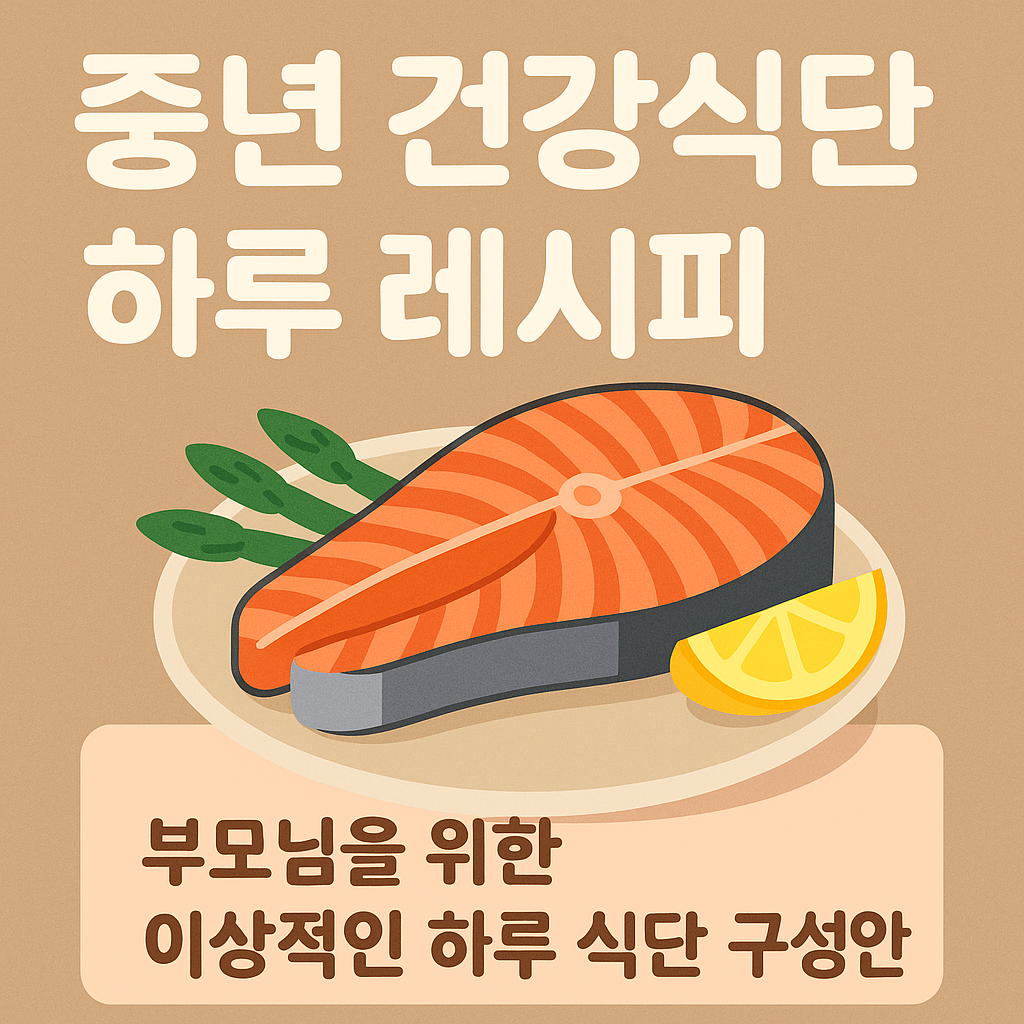 🥗 중년 건강식단 하루 레시피