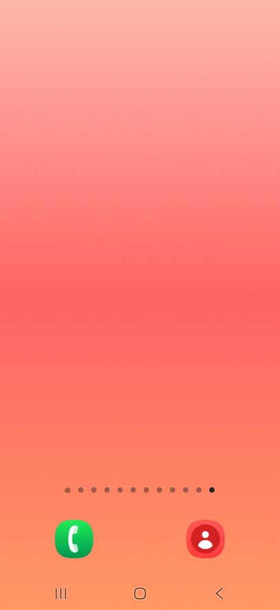 방법 1: 바탕화면 빈 곳 길게 누르기