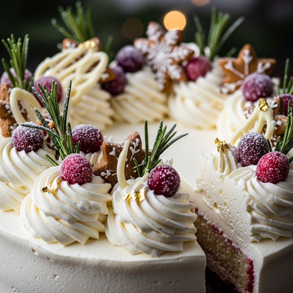 크리스마스 선물상자&amp;#44; 크리스마스 케이크 블루베리