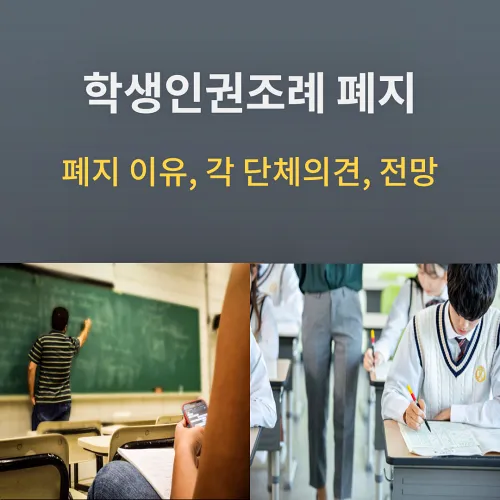학생인권조례 폐지의 이유와 의견들, 전망
