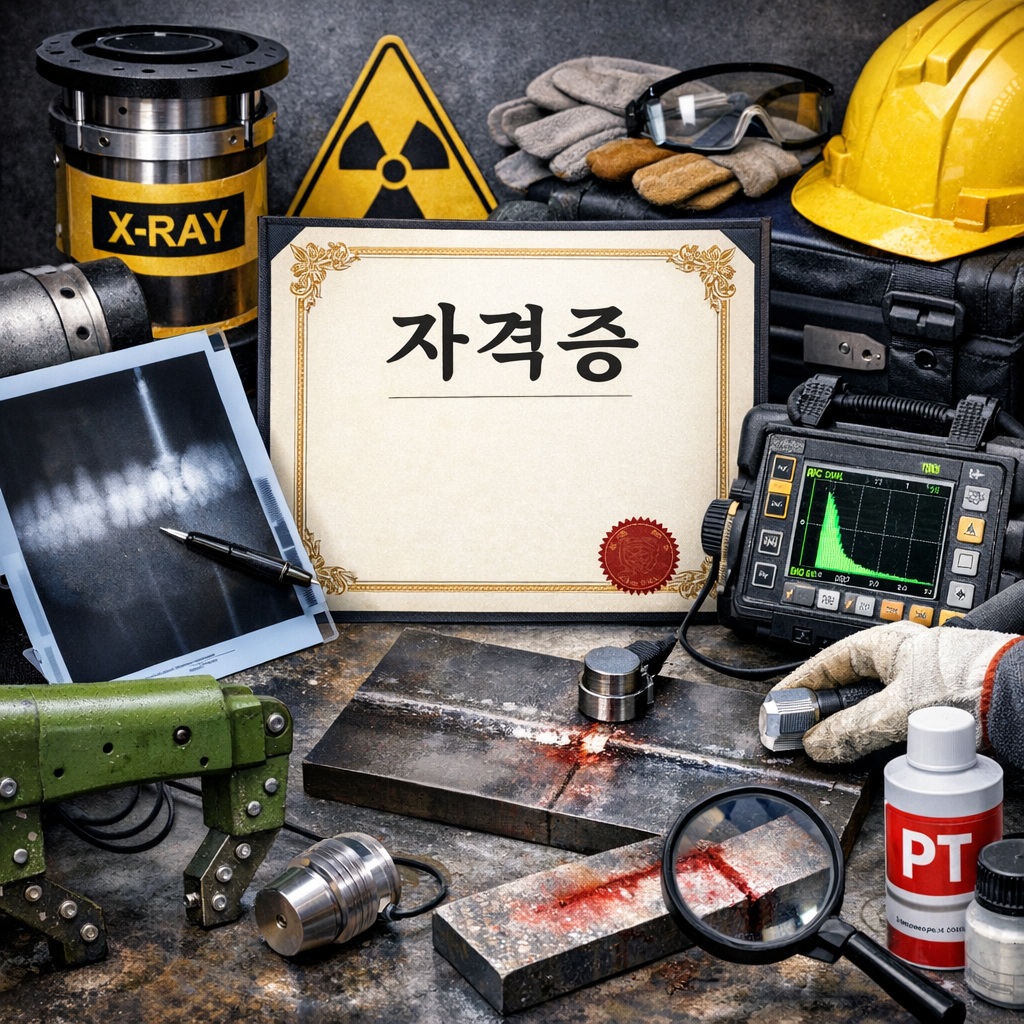 비주류 자격증 중에서 비파괴검사기능사 취득 방법 총정리