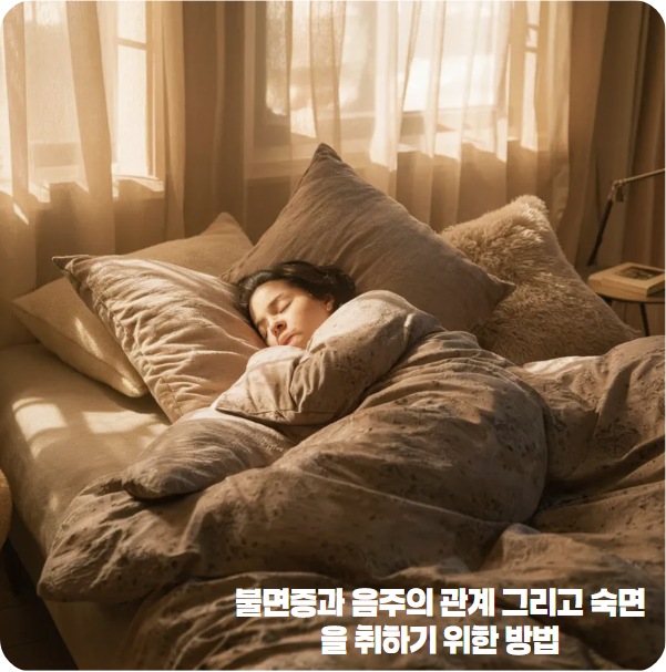 불면증과 음주의 관계 그리고 숙면을 취하기 위한 방법