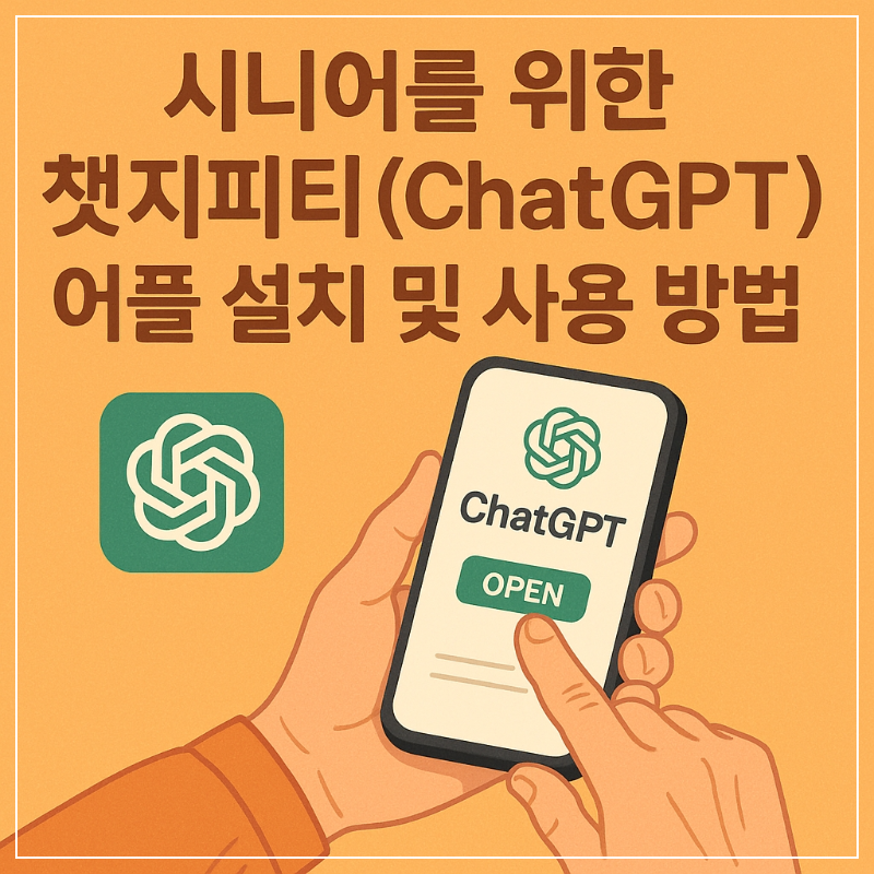 시니어를 위한 챗지피티(ChatGPT) 어플 설치 및 사용 방법 썸네일