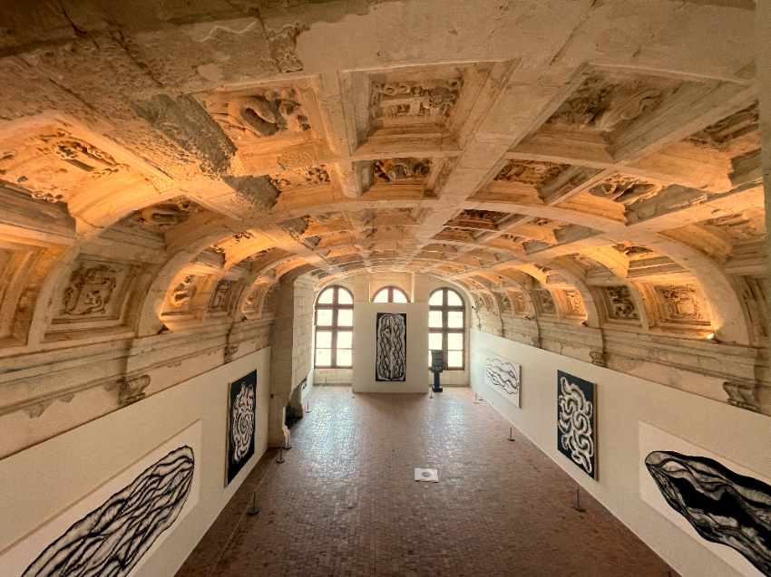 샹보르성 실내 전경